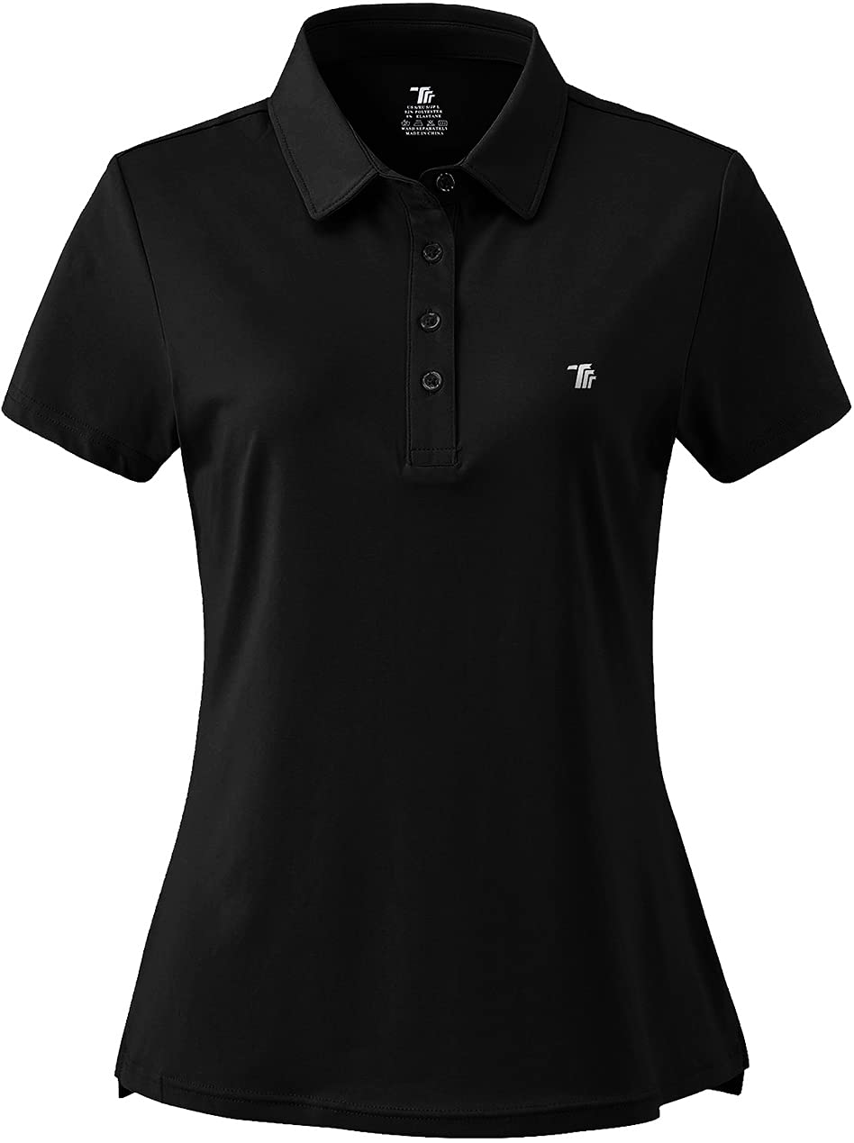 Women's Moisture Wicking Golf Polo Shirts - Breathable Short Sleeve Ladies Golf Tops for Summer - Perfect for Golf Course, Driving Range & Casual Wear