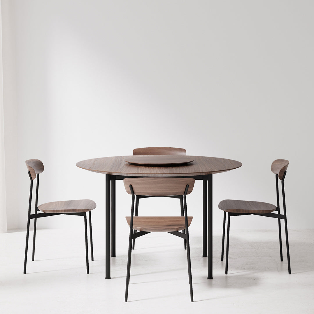 Crawford Dining Chair - Modern Wooden Kitchen Chair with Upholstered Seat - Perfect for Dining Room, Kitchen, and Home Office