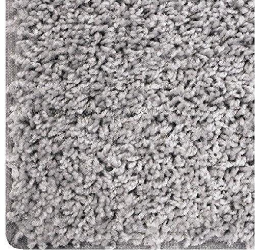 KOECKRITZ 4' x 12' Pewter Area Rug - Soft Modern Runner Carpet for Living Room, Bedroom & Hallway - Non-Slip Floor Mat for Home Decor