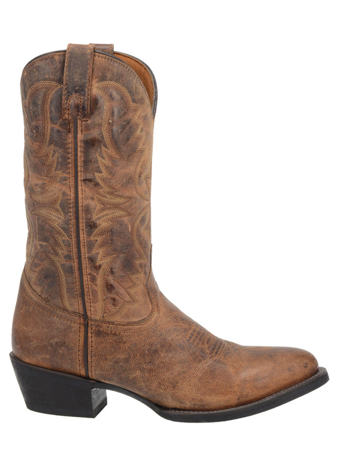 Laredo 68452 Men's Western Boots - Round Toe Cowboy Boots in Tan Birchwood for Riding, Work & Casual Wear