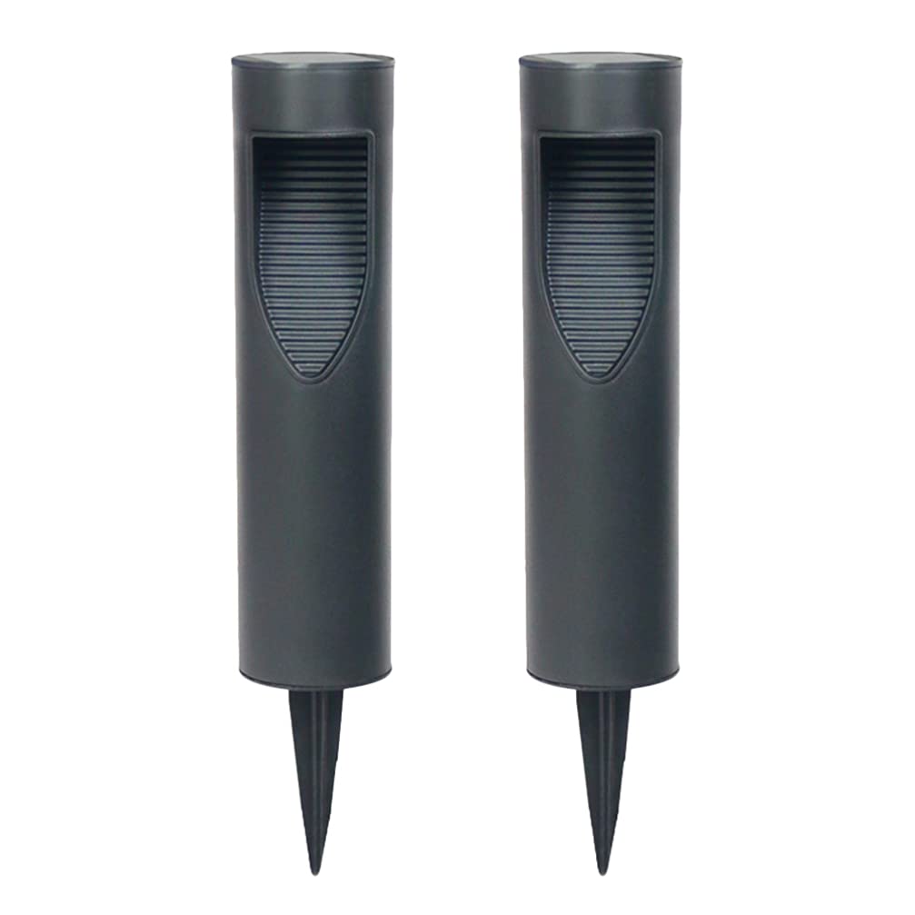Uonlytech 2 Pack Solar Lawn Lights - Waterproof Outdoor Solar LED Garden Lights for Pathway, Walkway, Yard & Landscape Lighting | Solar Powered, Auto On/Off, Weather Resistant | Perfect for Driveway, Patio, Deck & Backyard Decoration