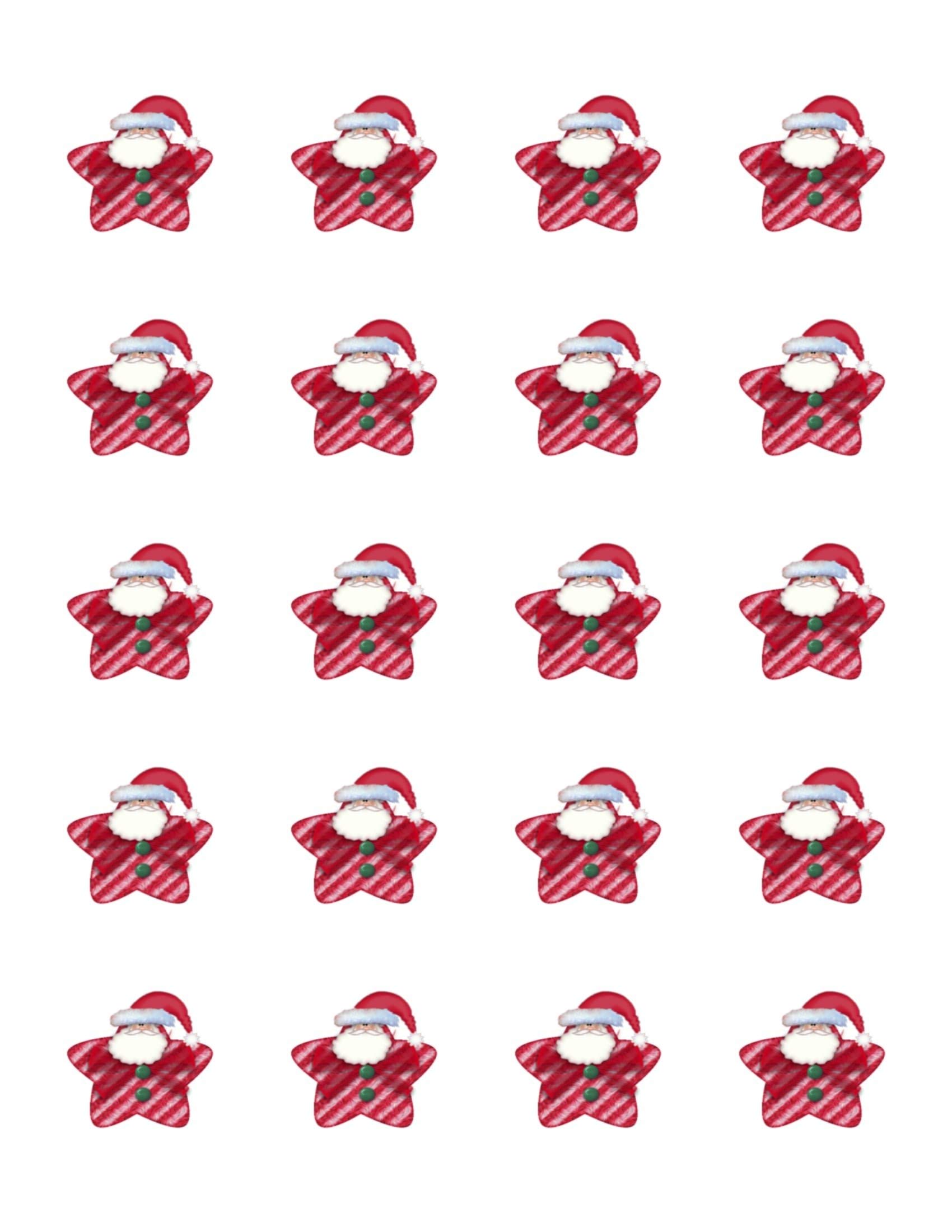 Edible Rice Paper Unicorn Cupcake Toppers - Christmas Party Decorations for Cookies, Cakes & Desserts - Perfect for Holiday Baking, Birthday Parties & Baby Showers