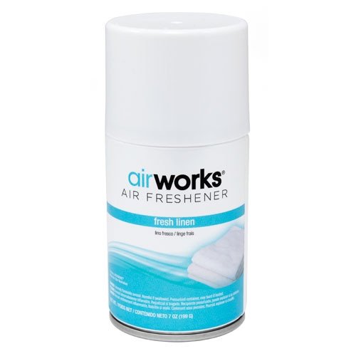 Airworks Metered Aerosol Air Fresheners - 12 Pack Long Lasting Fragrance for Home, Office & Car | Eliminates Odors in Bathrooms, Kitchens & Pet Areas