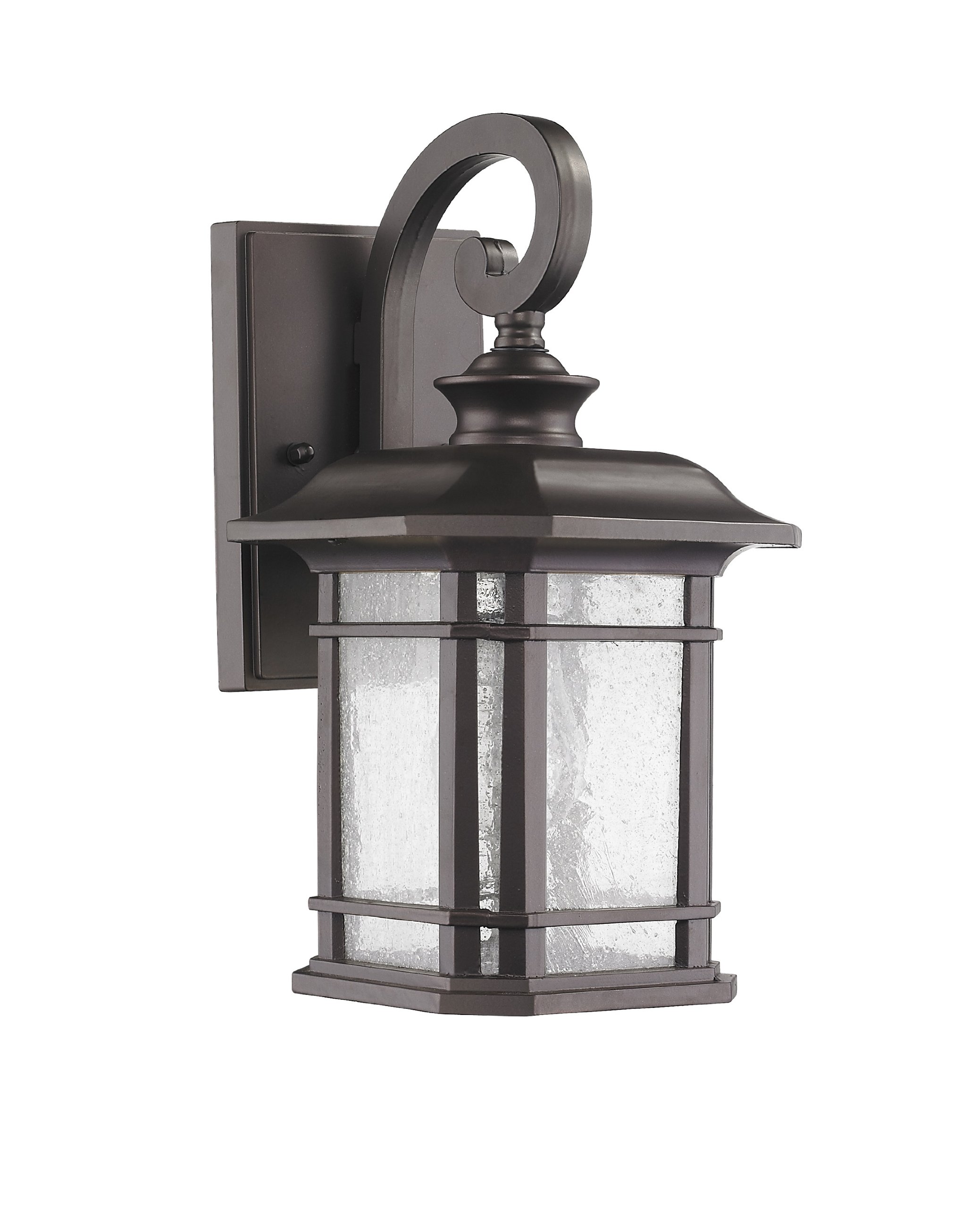Radiance Goods Transitional 1-Light Rubbed Bronze Outdoor Wall Sconce - 17 Inch Height - Weatherproof Exterior Lighting for Porch, Patio & Garden
