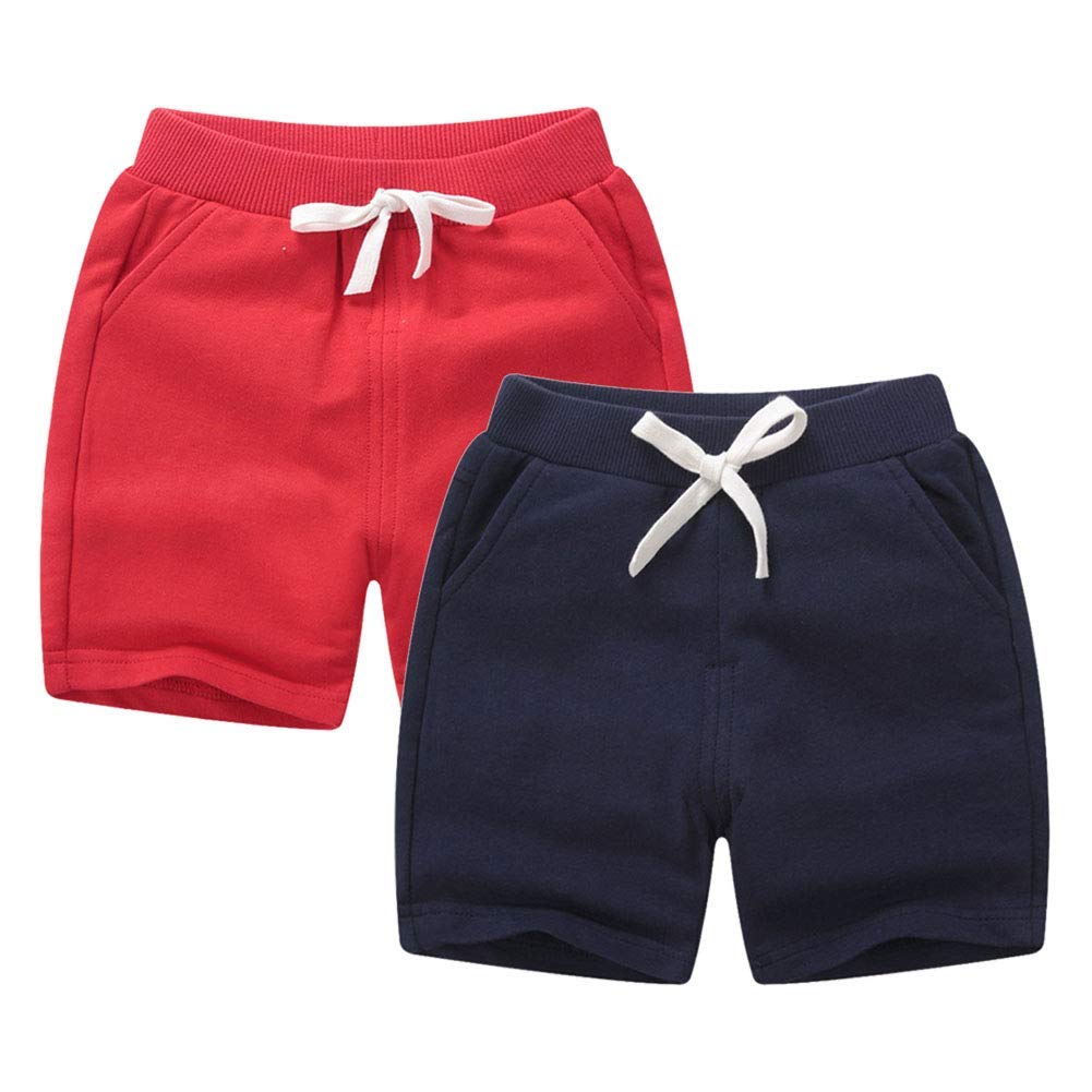 **Soft Cotton Toddler Jogger Shorts for Boys & Girls - Comfortable Kids Sport Shorts for Playtime, Daycare & Outdoor Activities**