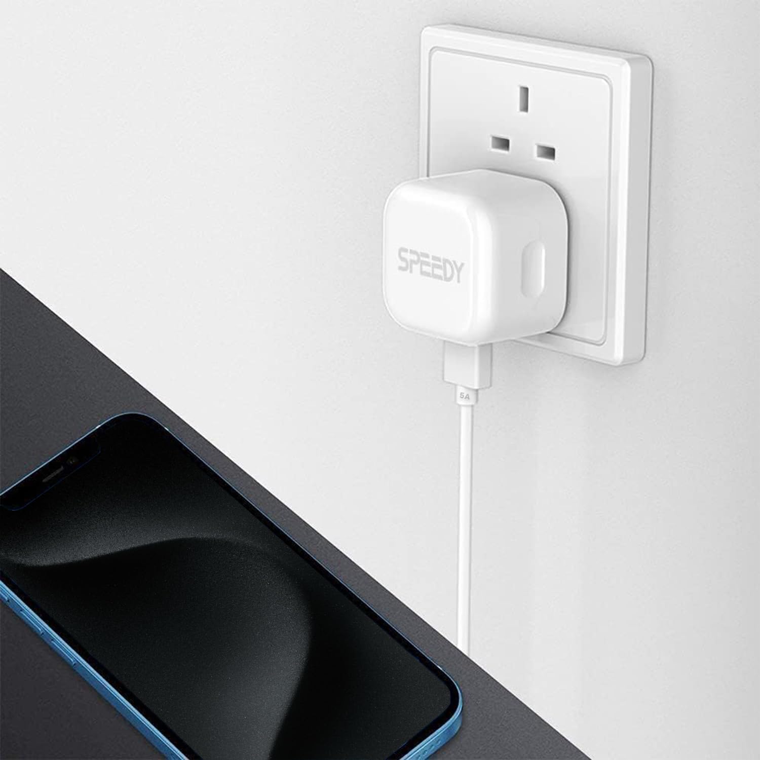 20W Fast Charger with USB-C Cable for Samsung Galaxy S24/S23/S22/S21/S20 FE & A Series - 5A Quick Charge Plug for S24 FE/A14/A13/A05s/A12/A55/A35/A52s/A54 - Perfect for Home, Office & Travel Charging