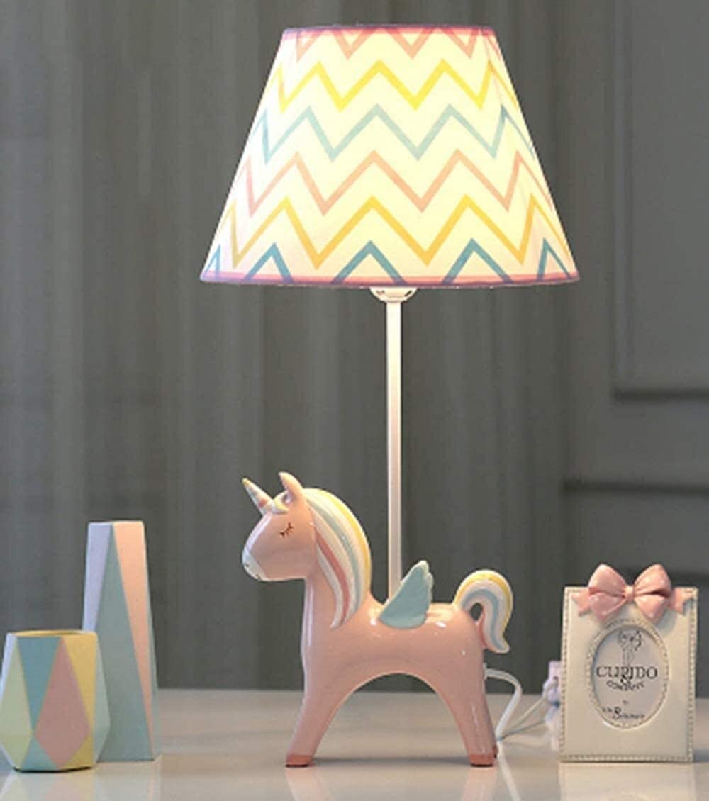 Cartoon LED Desk Lamp for Nursery & Bedroom - Pink Creative Romantic Warm Night Light for Kids, Boys & Girls - Perfect for Bedside, Study Table & Reading Nook
