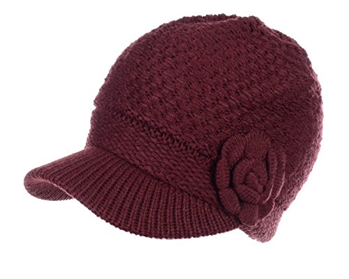 Burgundy With Flower