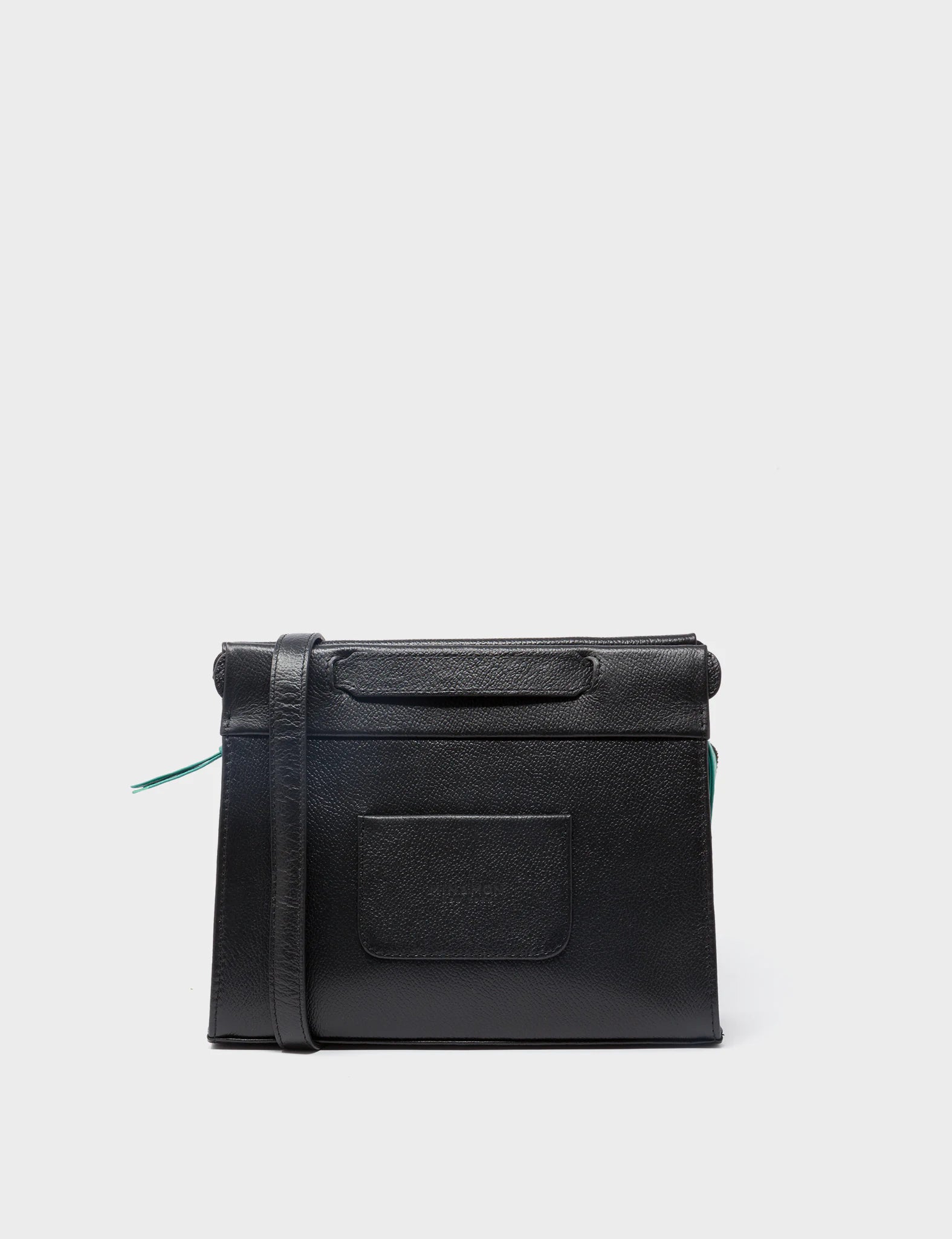 Vali Crossbody Small Black Leather Bag with Pigeonista Embroidery - Stylish & Compact Purse for Women, Perfect for Daily Use, Travel, and Date Nights