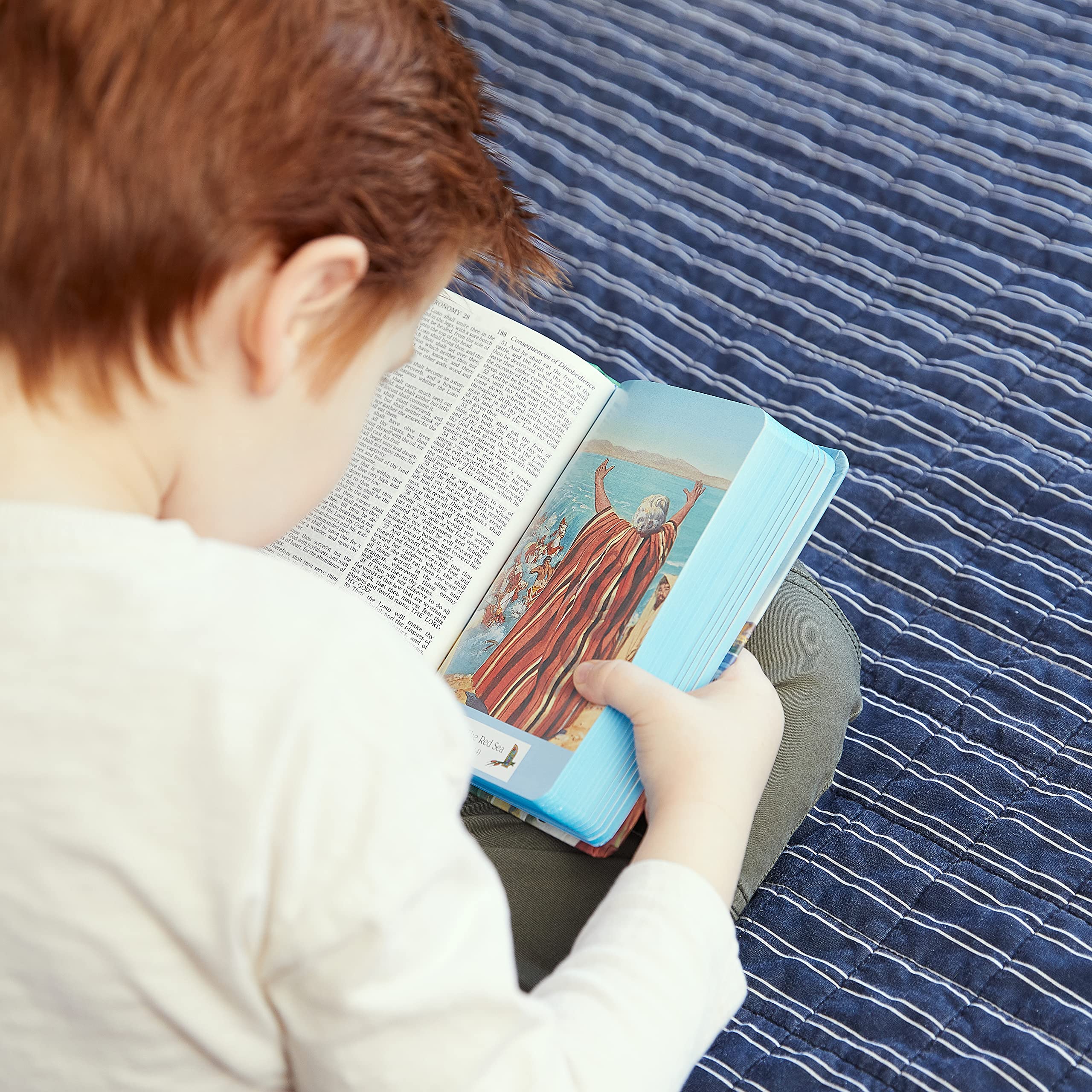 KJV Classic Children's Bible - Seaside Edition with Full-Color Illustrations | Hardcover King James Version Holy Bible (KJV-110) | Perfect for Sunday School, Bedtime Stories & Christian Family Gifts