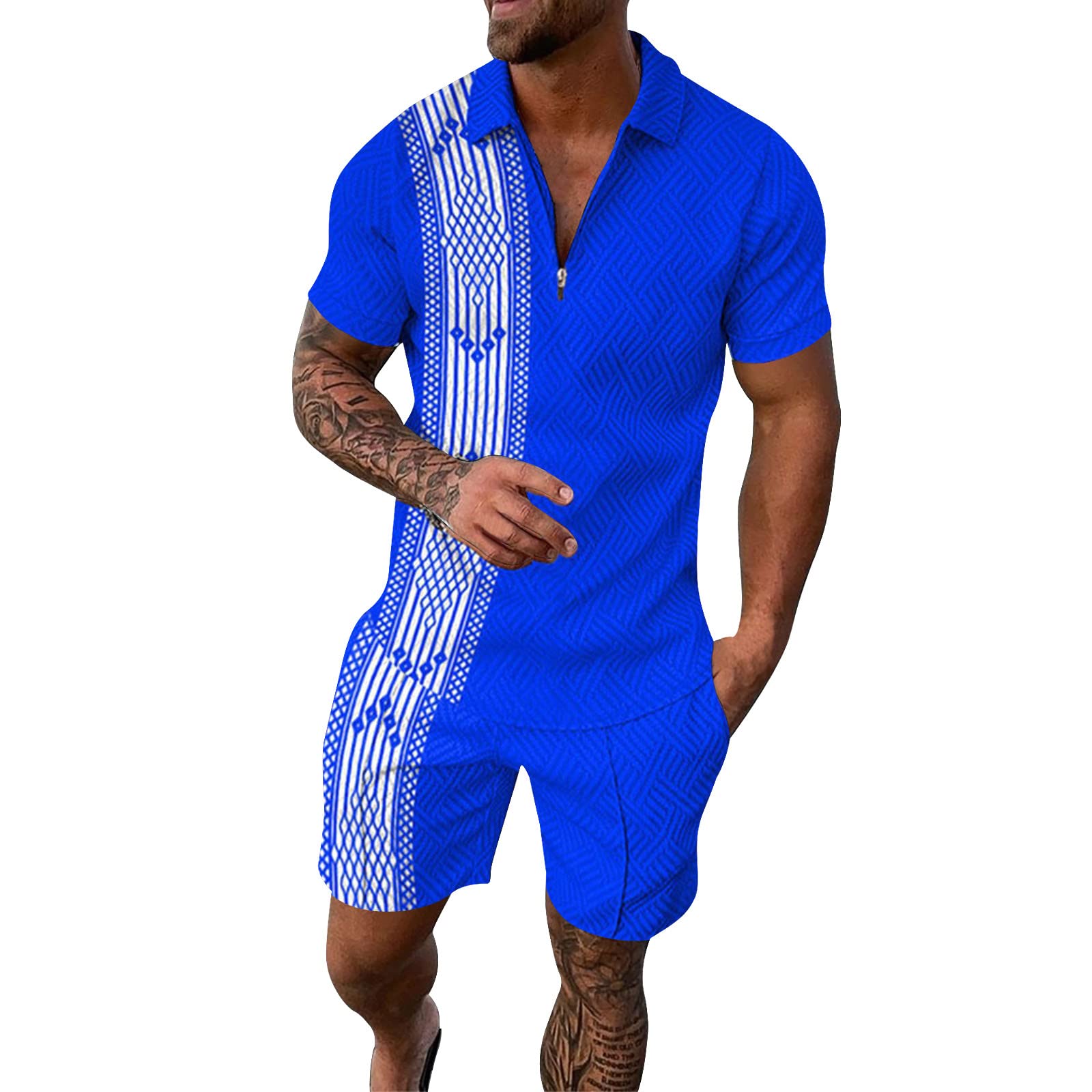 Men's Casual Tracksuit Set - Quick Dry Activewear for Work & Travel