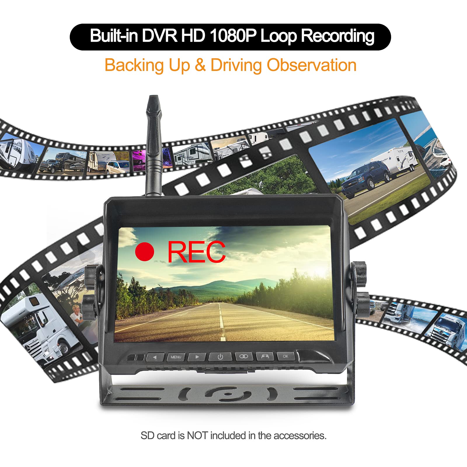 1080P Wireless Backup Camera with 7