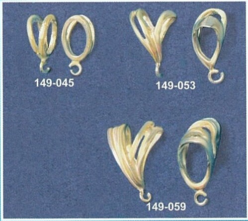 Sterling Silver & Gold Omega Dangle Bail - Slider Bail & Open Ring for Jewelry Making - Handcrafted in USA - Perfect for Necklaces, Bracelets & DIY Jewelry Projects