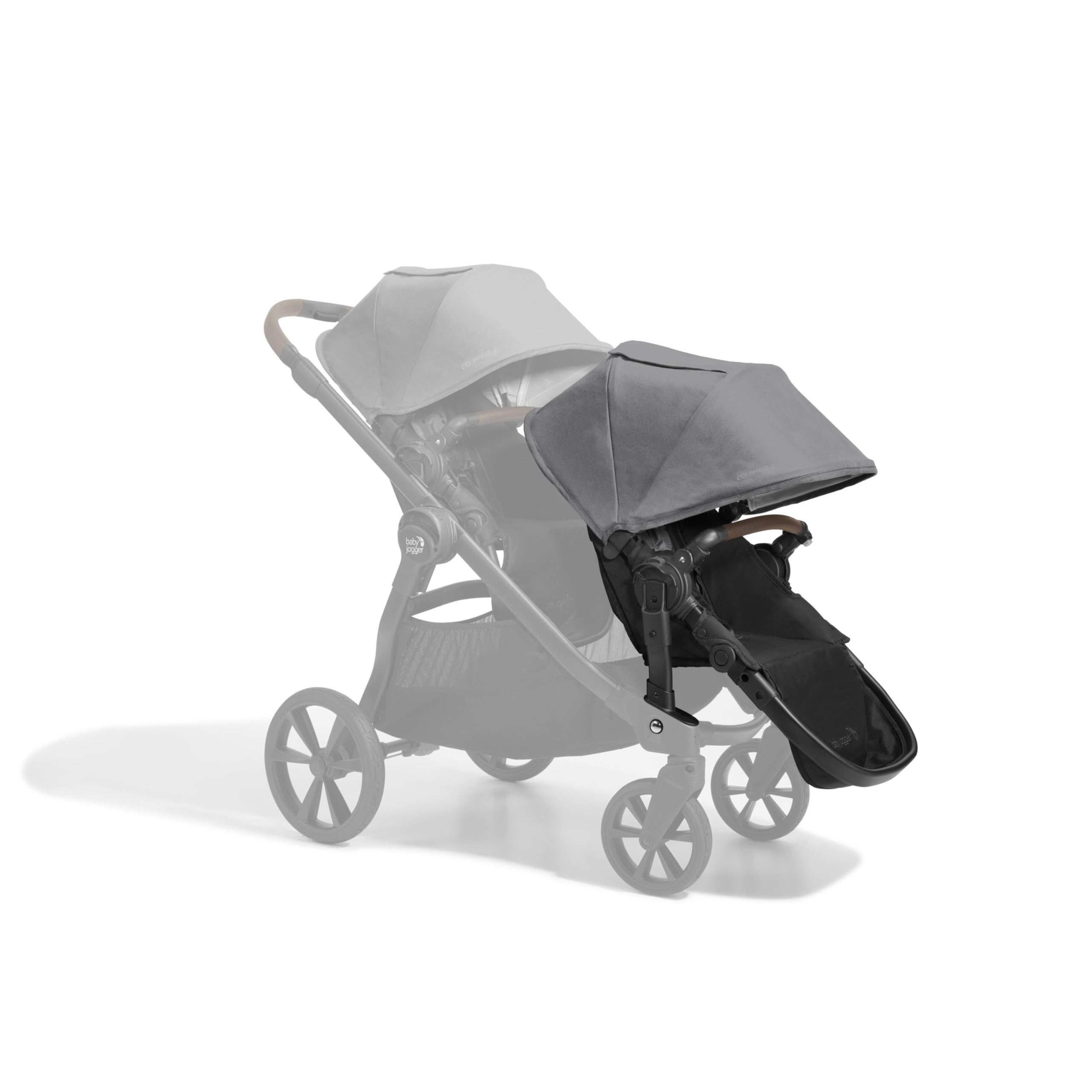 Baby Jogger City Select 2 Second Seat Kit - Eco-Friendly Stroller Accessory for Twins or Siblings | Lightweight & Durable Harbour Grey Design | Perfect for Urban Walking, Shopping & Family Outings