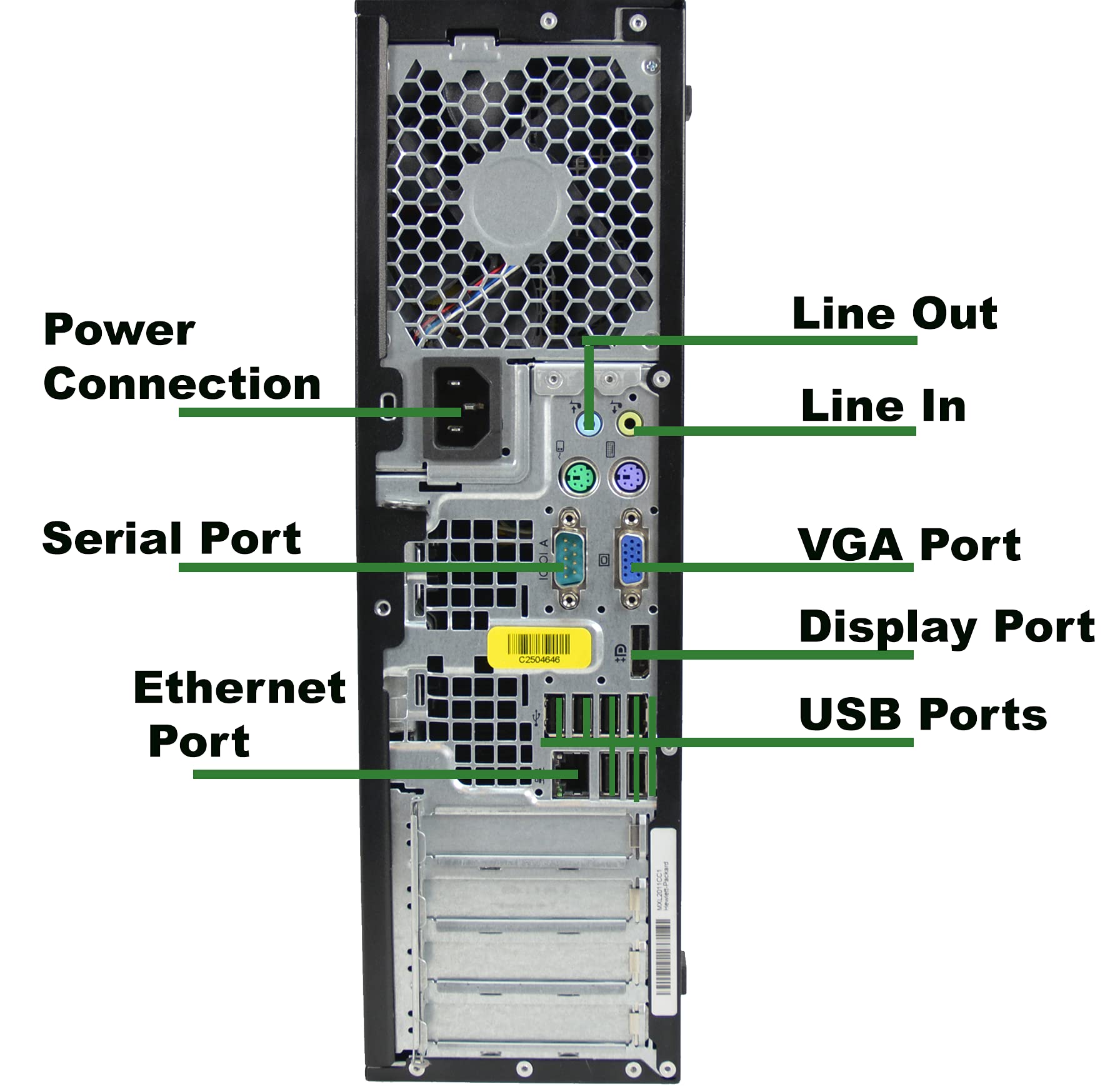 HP Elite SFF Desktop Computer - Intel Core i7 3.4GHz, 16GB RAM, 128GB SSD + 1TB HDD, WiFi Bluetooth, Wireless Keyboard Mouse, 19