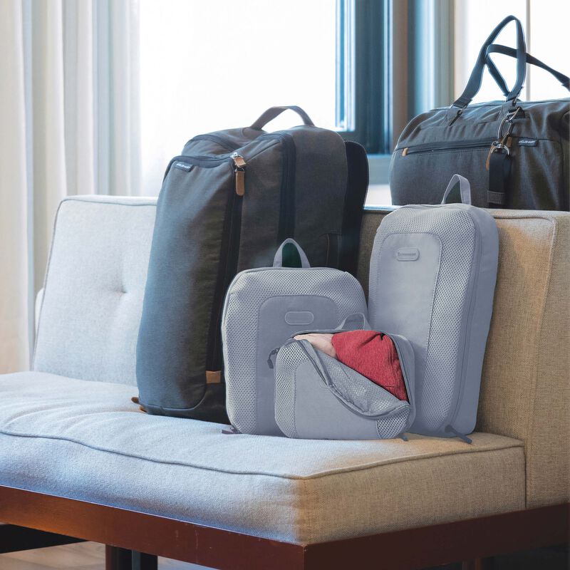 Travelon Set of 3 Packing Cubes - Lightweight Luggage Organizers for Travel | Perfect for Suitcases, Backpacks & Carry-Ons