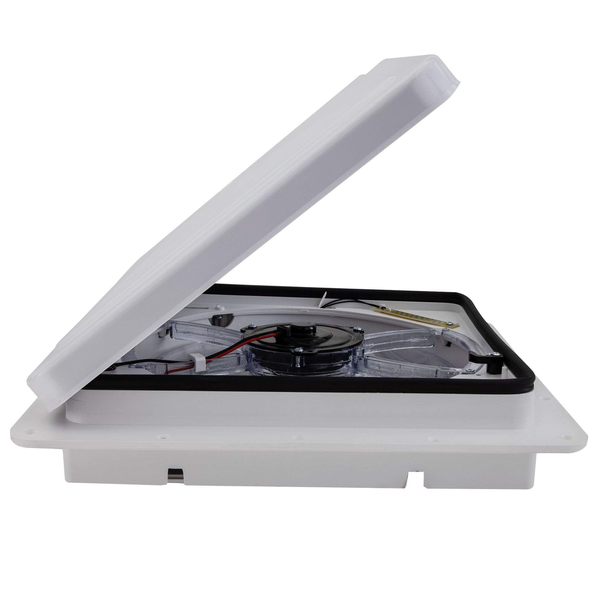 RecPro RV Roof Vent Fan - Fan-Tastic 7350 High-Powered 13-Speed Camper Ventilation Fan with Rain Sensor & Remote | White High-Profile RV Roof Vent | Perfect for RV, Camper, and Travel Trailer Air Circulation & Temperature Control
