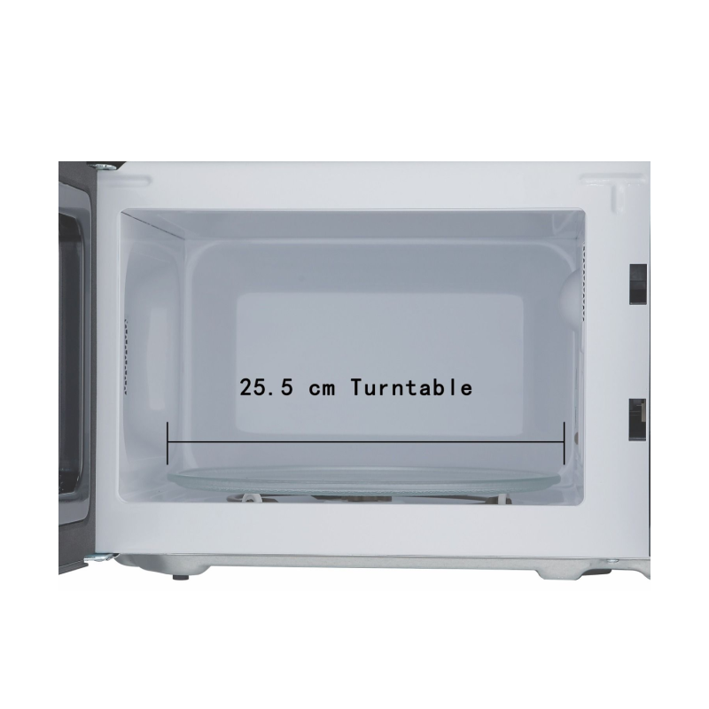 Cornell CMWE2700WH 20L Digital Microwave Oven - Compact White Countertop Microwave with 10 Power Levels, Child Lock & Auto Cook Menus - Perfect for Small Kitchens, Dorms & Office Break Rooms