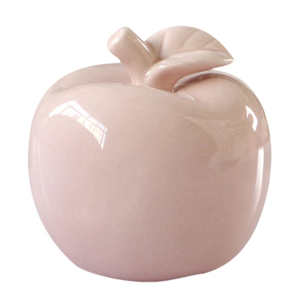 BESPORTBLE Ceramic Apple Ornament - Christmas Eve Decor, Handcrafted Apple Figurine for Home, Office, Car & Bar | Perfect Holiday Gift & Desktop Decoration (Use for Christmas Tree, Mantel Decor, Party Centerpiece)