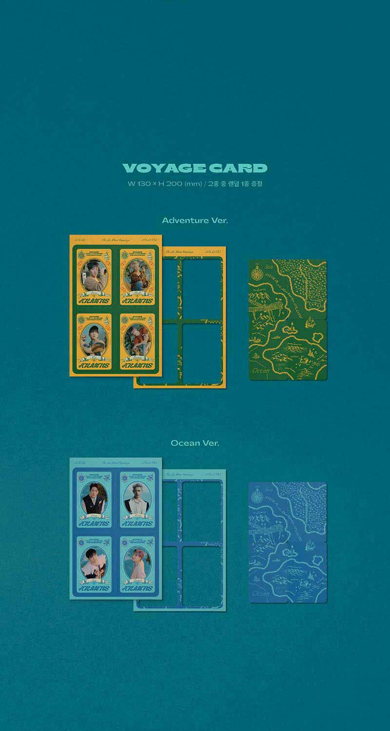 SHINee ATLANTIS 7th Repackage Album (Random Version) - CD + 52p Photobook + Collectible Voyage Set with Certificate, Cards & Stickers | K-POP Merchandise for Fans | Perfect for K-POP Collections, Gift Giving and Fan Events