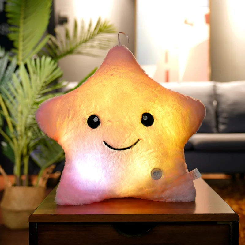 20CM Creative Glowing Star Plush Toy - LED Light Stuffed Animal for Kids, Girls, Gifts | Night Light, Room Decor, Birthday Present