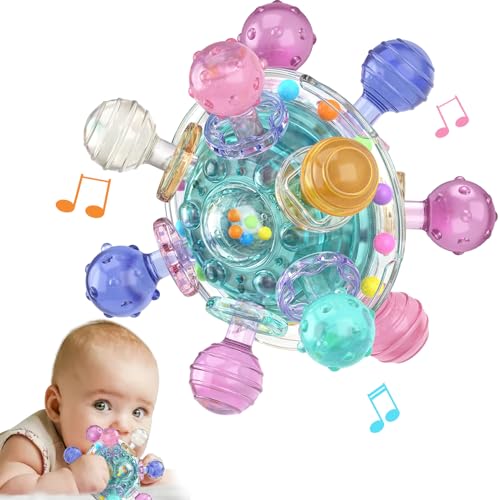 2024 Upgraded Baby Sensory Teething Toys for 0-12 Months - Montessori Learning & Educational Toys for Infants, Newborn Boys & Girls - Perfect Toddler Travel & Soothing Gifts for 0-18 Months - Ideal for Teething Relief, Early Development & Airplane Entertainment