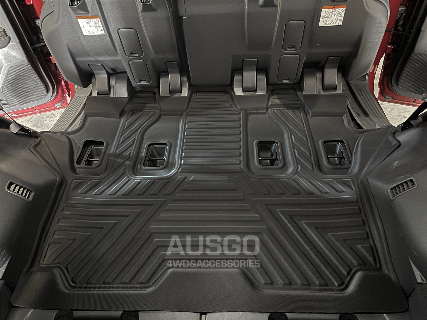 Premium All-Weather Floor Mats for 2021+ Toyota Land Cruiser 300 Series (LC300) - 7-Seater Third Row Custom Fit Car Mats - Waterproof & Durable Protection for SUVs - Perfect for Off-Road Adventures, Family Trips & Daily Commutes