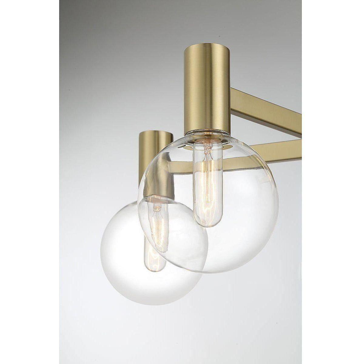 Wright 5-Light Modern Chandelier - Elegant Ceiling Lighting Fixture for Dining Room, Living Room & Bedroom Decor