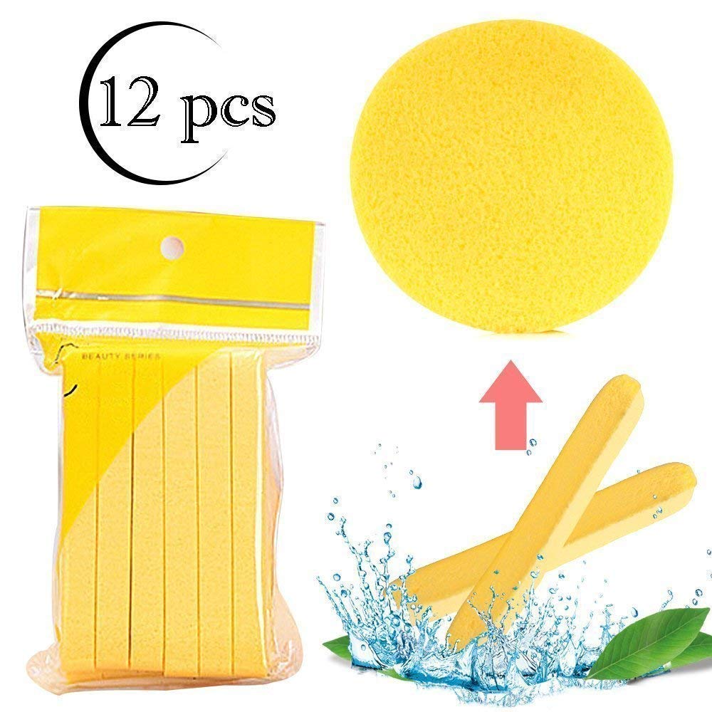 Magic Makeup Remover Sponge Stick - 12 Pack Soft Face Cleansing Puffs for Women & Girls, Colorful Beauty Blenders for Gentle Exfoliation & Makeup Removal - Perfect for Travel, Daily Skincare & Cosmetic Routines