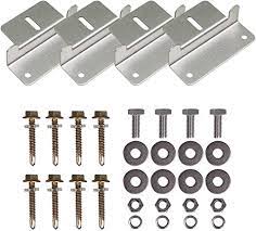 Elios Solar Panel Roof Mounting Z Brackets - Set of 4 | Heavy Duty Solar Panel Mounts for RV, Boat & Off-Grid Systems | Secure Installation for Home, Camping & Marine Use