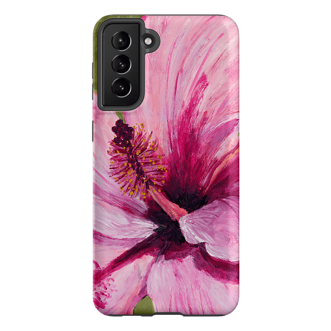 Premium Hibiscus Floral Phone Case - Trendy Protective Cover for iPhone & Samsung - Perfect for Summer, Vacations & Boho Style Lovers