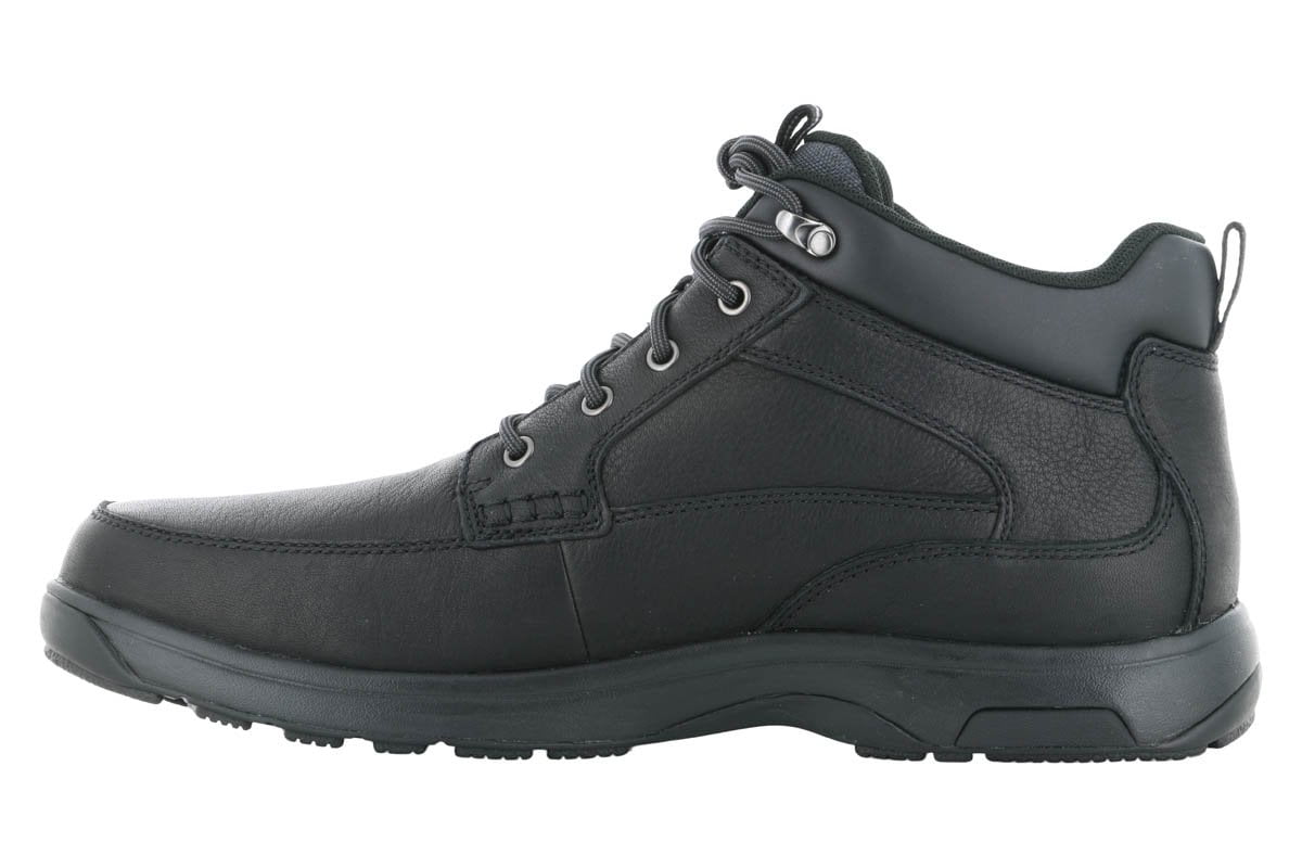 Dunham 8000 Mid Boot Black - Waterproof Hiking Boots for Men & Women - Comfortable Outdoor Shoes for Trekking, Camping & Trail Running