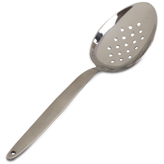 Gray Kunz Perforated Spoon - Professional Stainless Steel Slotted Spoon for Cooking, Baking & Serving - Perfect for Straining, Draining & Plating Dishes