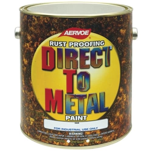 Aervoe 302G Safety Yellow 1 Gallon DTM Rust Proof Enamel Paint - High Performance Protective Coating for Industrial Equipment, Metal Surfaces & Outdoor Structures