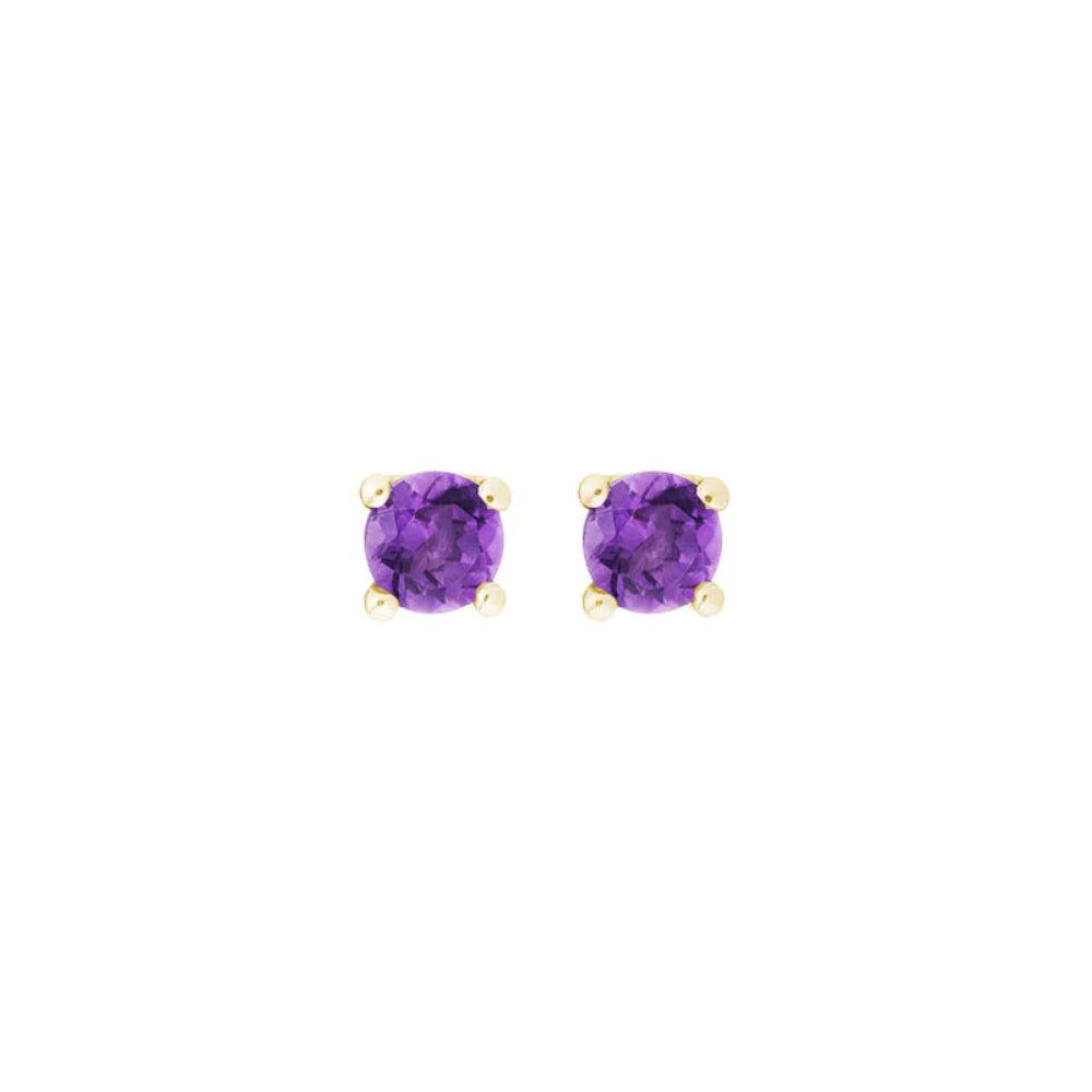 14K Gold Gemstone Stud Earrings for Women - Dainty & Elegant Jewelry Gift for Birthday, Anniversary, Valentine's Day - Perfect for Everyday Wear & Special Occasions