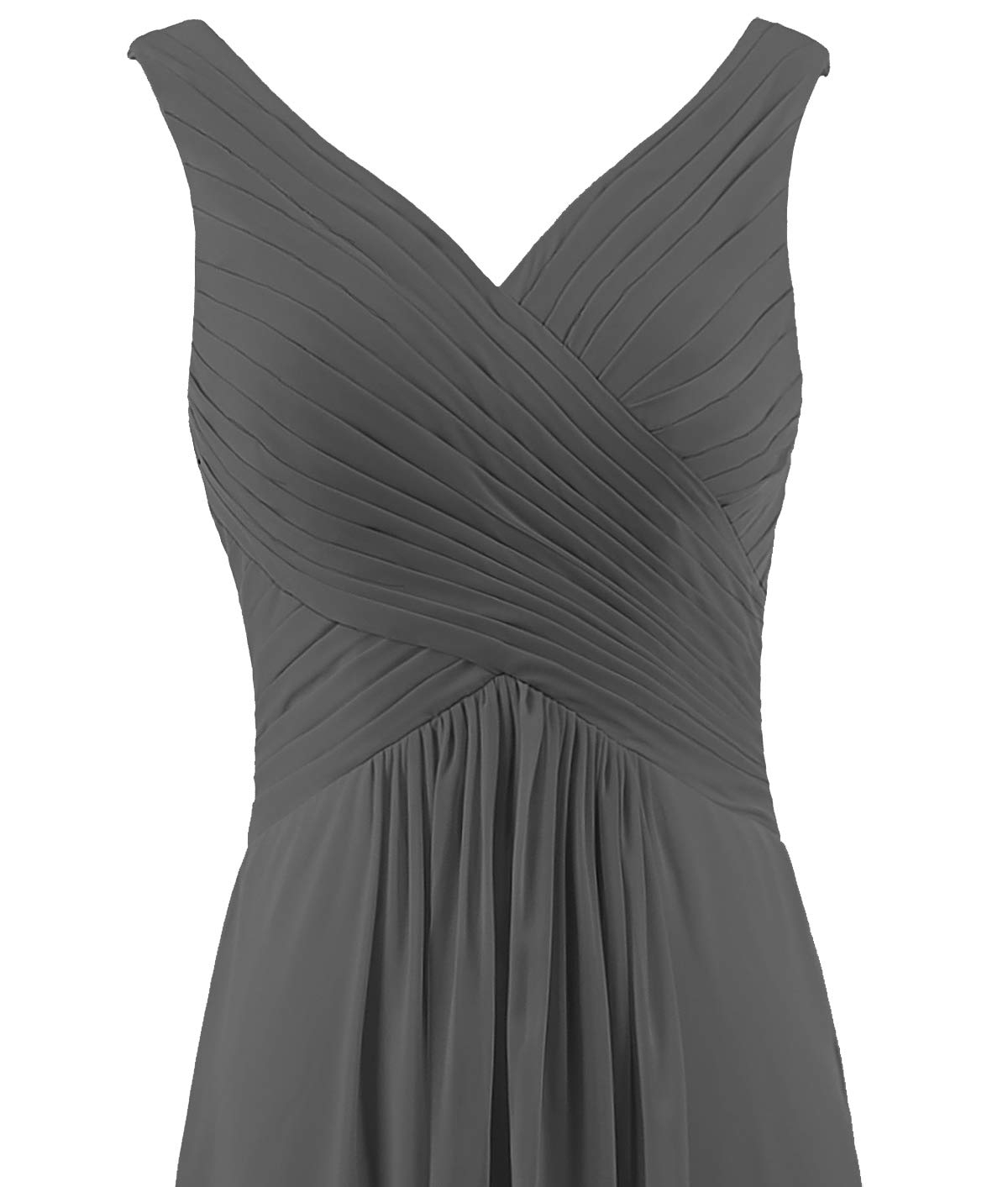 Elegant Women's V-Neck Sleeveless Long Bridesmaid Dress for Wedding Guest, Evening Party & Formal Occasions | Fall 2023 Collection | Perfect for Bridal Showers, Galas & Special Events