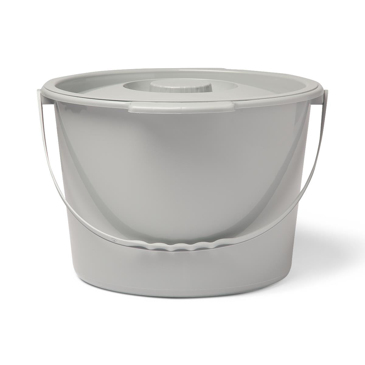 Universal Fit Commode Bucket - Durable Plastic Bedside Toilet Pail for Elderly Care, Home & Hospital Use - Ideal for Bedridden Patients & Post-Surgery Recovery