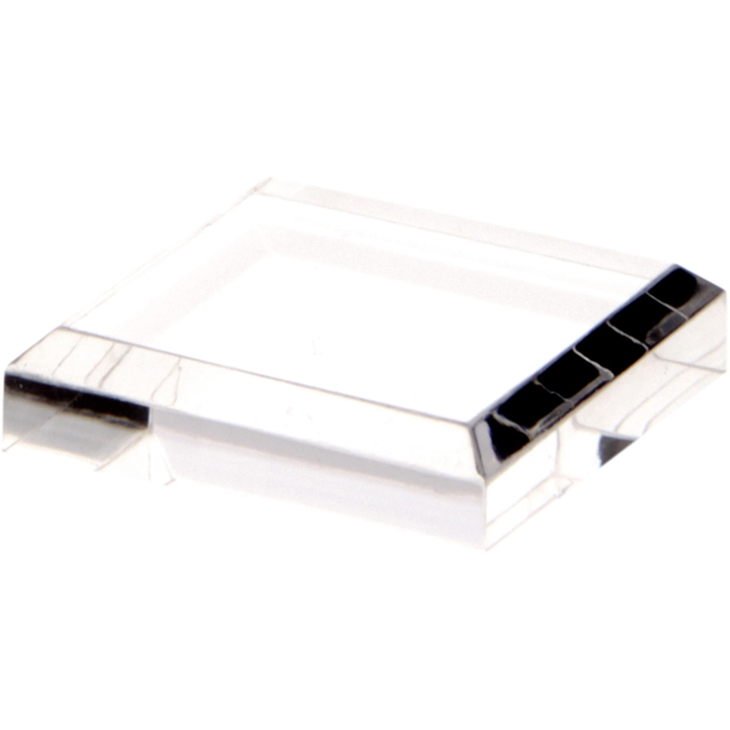 Plymor 2x2 Inch Clear Acrylic Square Beveled Display Stand - 12 Pack for Jewelry, Collectibles & Miniature Displays - Durable Plastic Showcase Base for Retail, Home Decor & Craft Projects