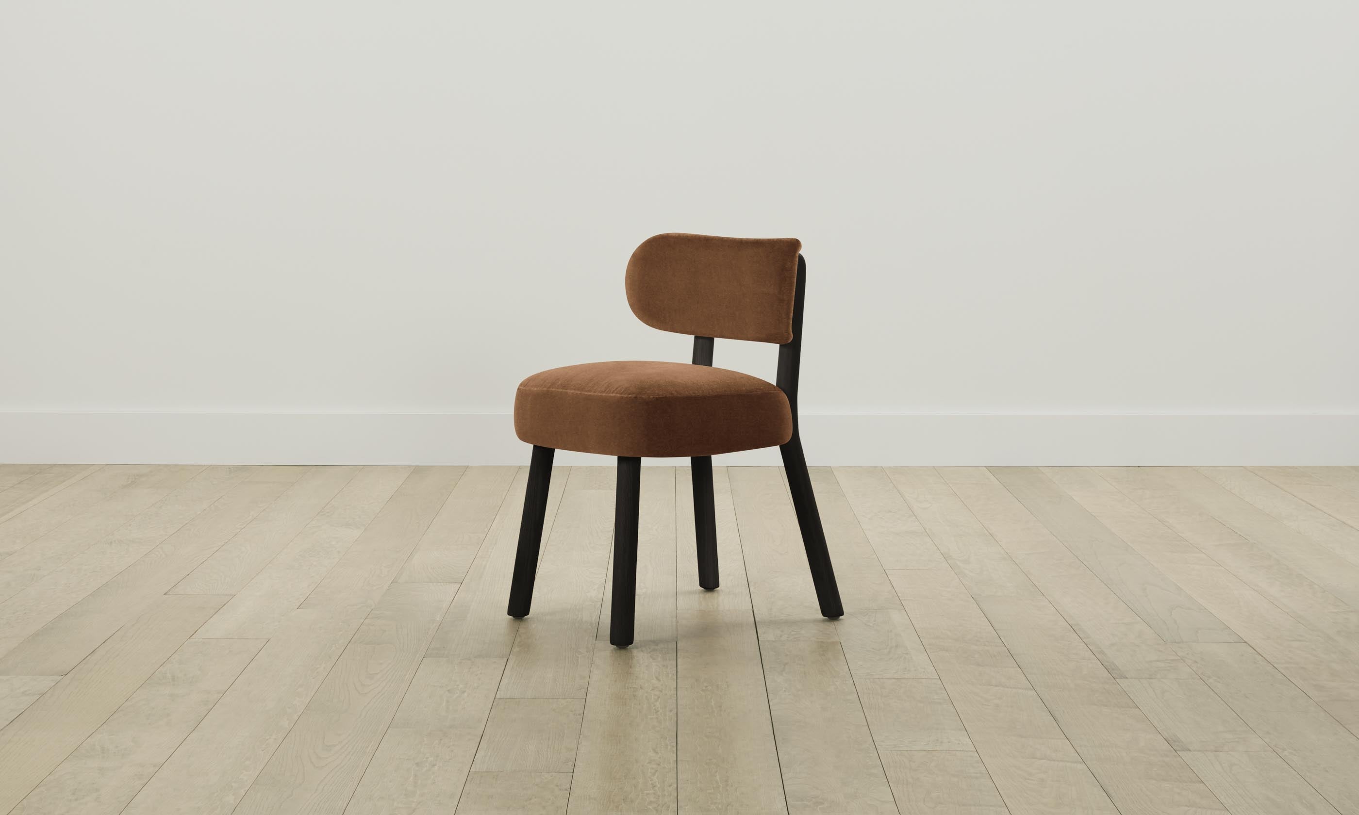The Jane Dining Chair - Performance Velvet Upholstered Seat in Cider Color - Perfect for Modern Dining Rooms, Kitchens, and Breakfast Nooks