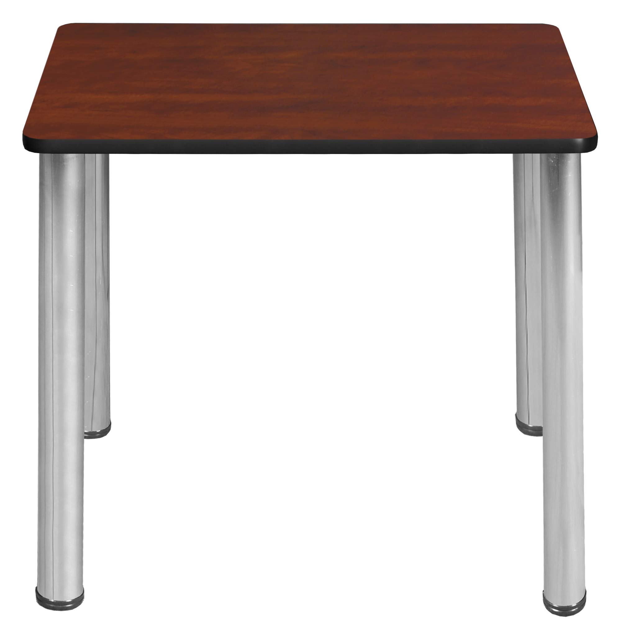 Regency Rectangular School Desk 18x26 Inches - Cherry Finish with Chrome Legs - Perfect for Classrooms, Home Study & Office Workspaces