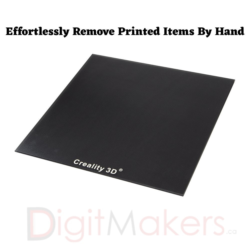 Creality CR-10S Pro Silicone Glass Bed 320x310mm - High Precision 3D Printing Surface for Smooth Prints & Easy Removal | Perfect for Home, Office & Workshop Use