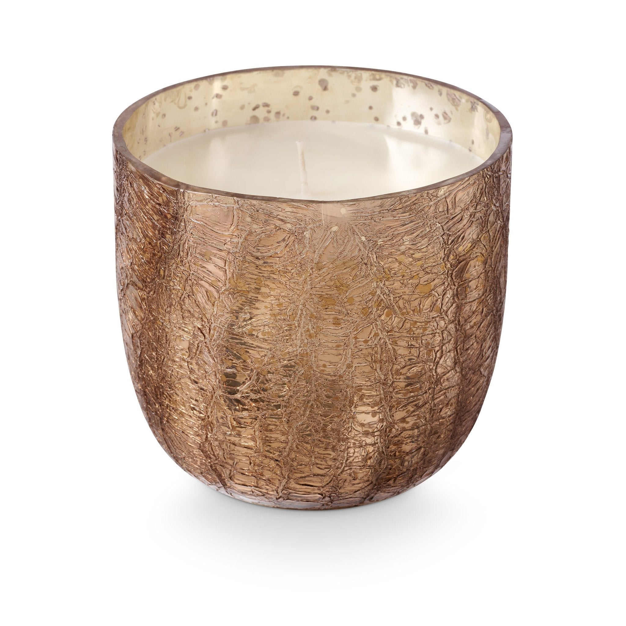 Woodfire Large Boxed Crackle Glass Candle - Handmade Crackling Wood Wick Scented Candle for Home Decor, Gifts, and Relaxation - Perfect for Living Room, Bedroom, and Spa Ambiance