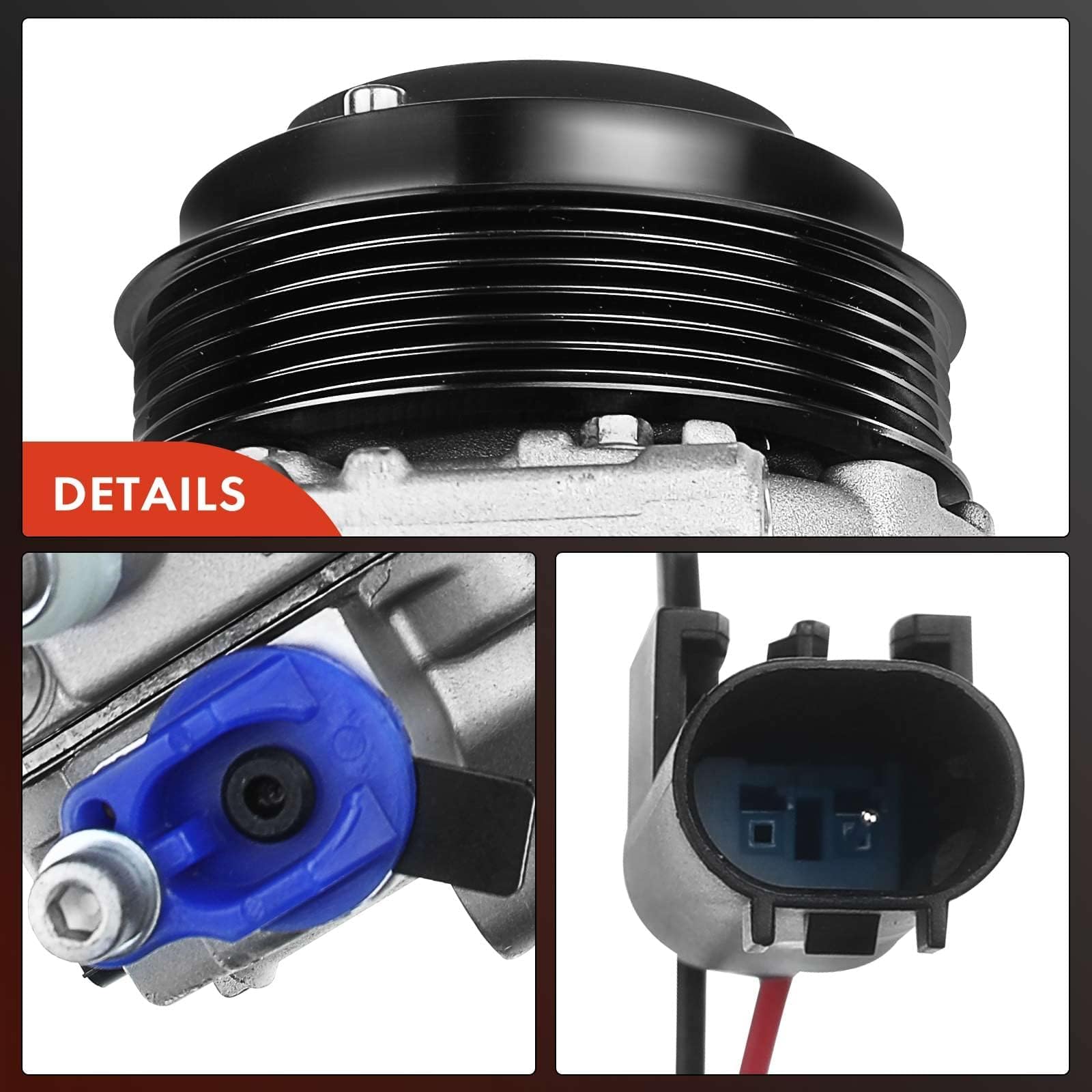 Premium AC Compressor with Clutch for Mercedes-Benz C230 C320 CLK320 CLK350 E300 E350 G500 G550 - Compatible with C-Class, CLK-Class, E-Class, G-Class & S-Class - Perfect for Summer Cooling & Car AC System Repair