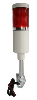 LED Andon LD-5221-101 Tower Light - 24VDC Red Flashing Stack Light for Industrial Equipment & Production Line Monitoring | Factory Automation, Warehouse Alert System, Machine Status Indicator