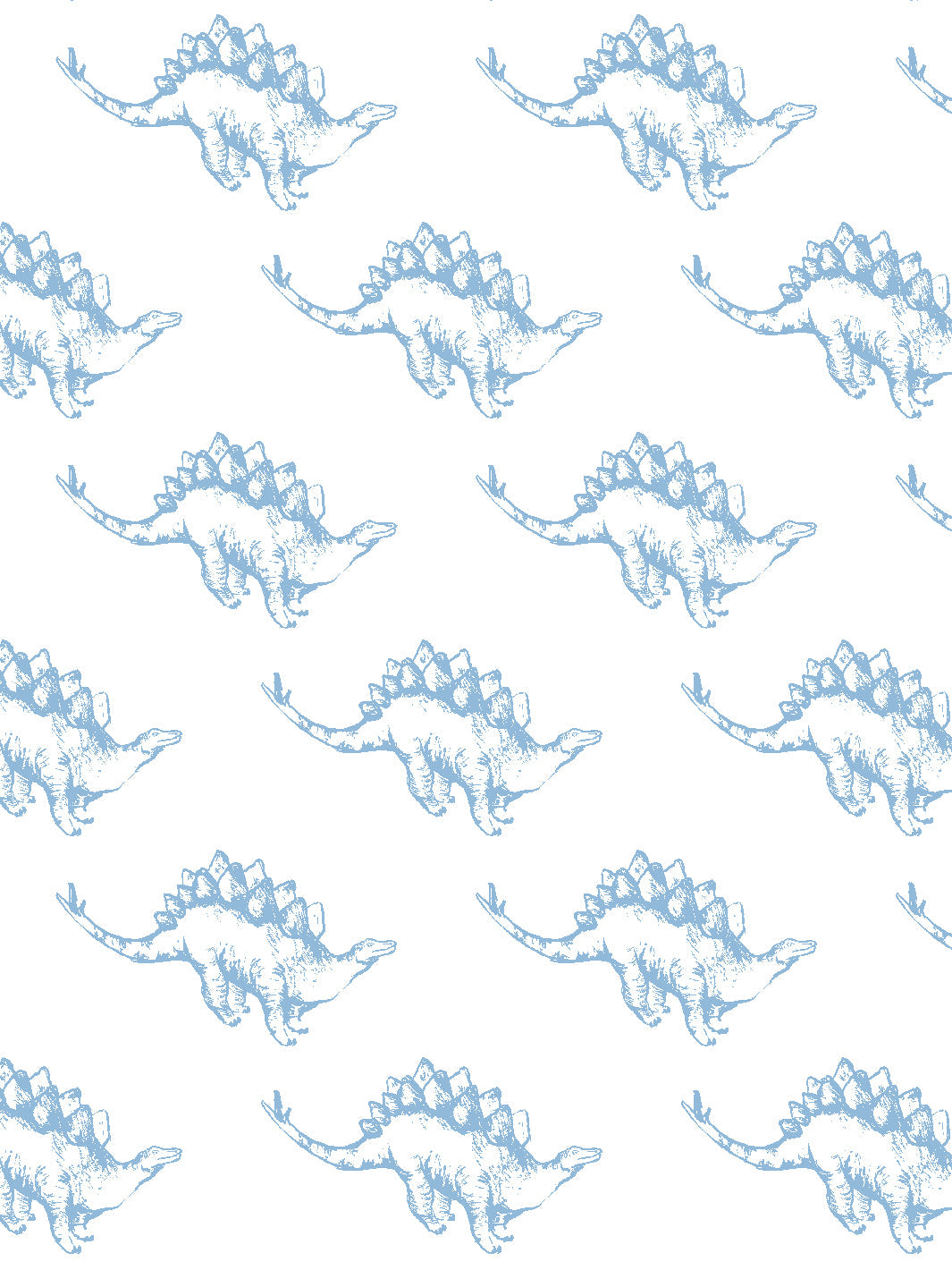 Dinos Wallpaper by Tea Collection - Cornflower Blue Dinosaur Design - Perfect for Kids' Rooms, Nurseries, and Playrooms
