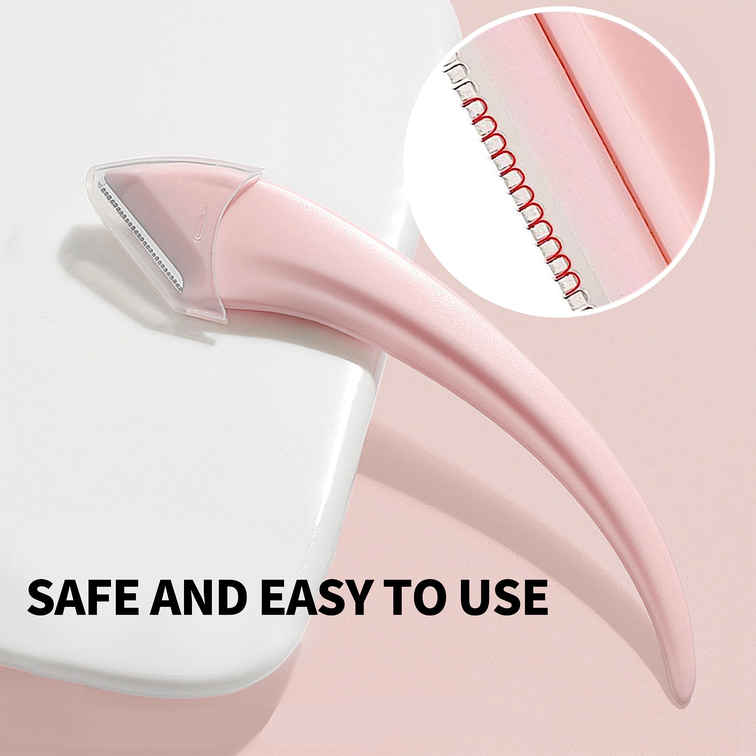 6PCS Stainless Steel Eyebrow Trimmer Set for Women & Men - Professional Eyebrow Scissors with Comb, Facial Hair Razor & Brow Shaping Tools | Perfect for Eyebrow Grooming, Facial Hair Removal & Makeup Routine
