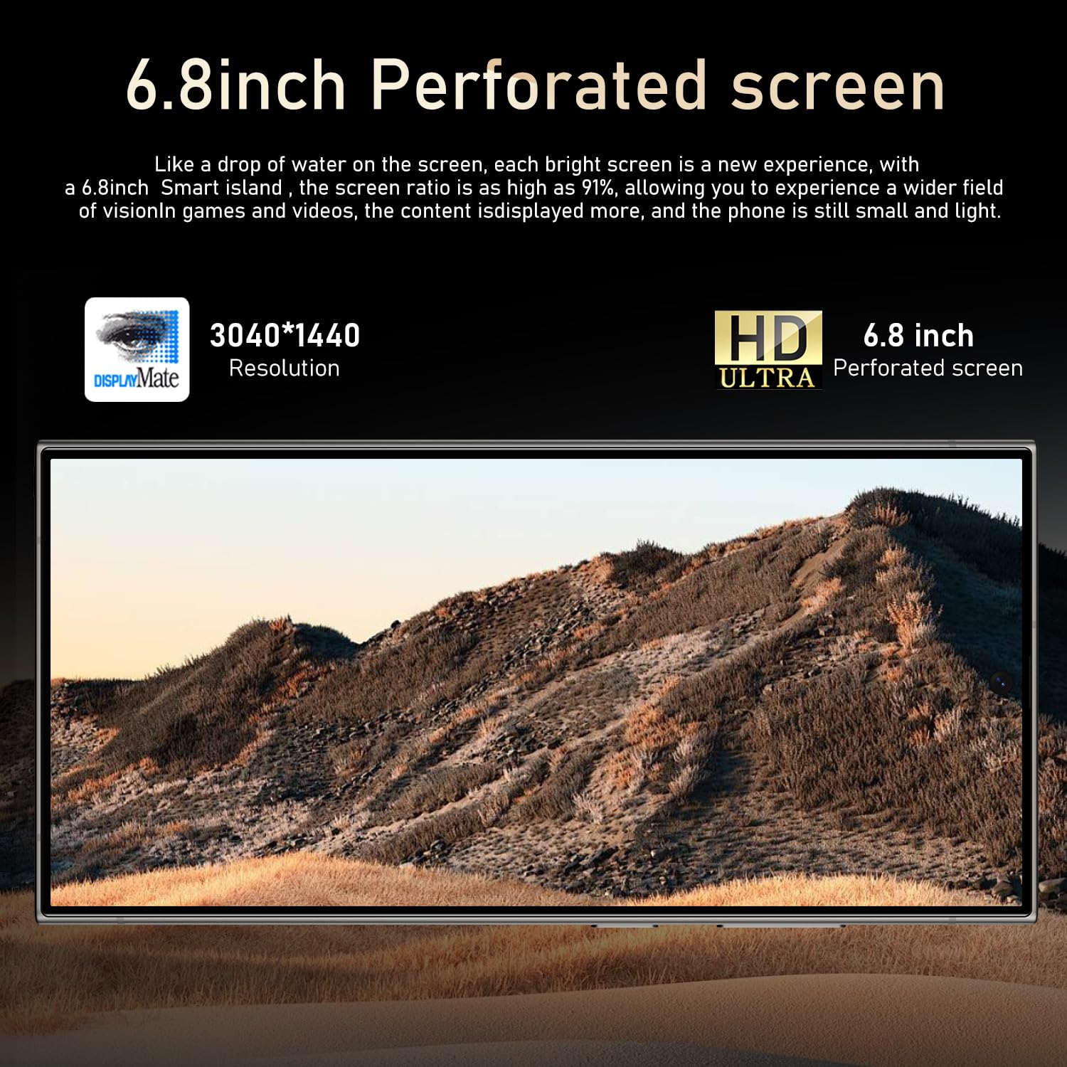 MMY I24 Ultra 5G Unlocked Smartphone - 6GB RAM 256GB Storage, Android 13, 6.8