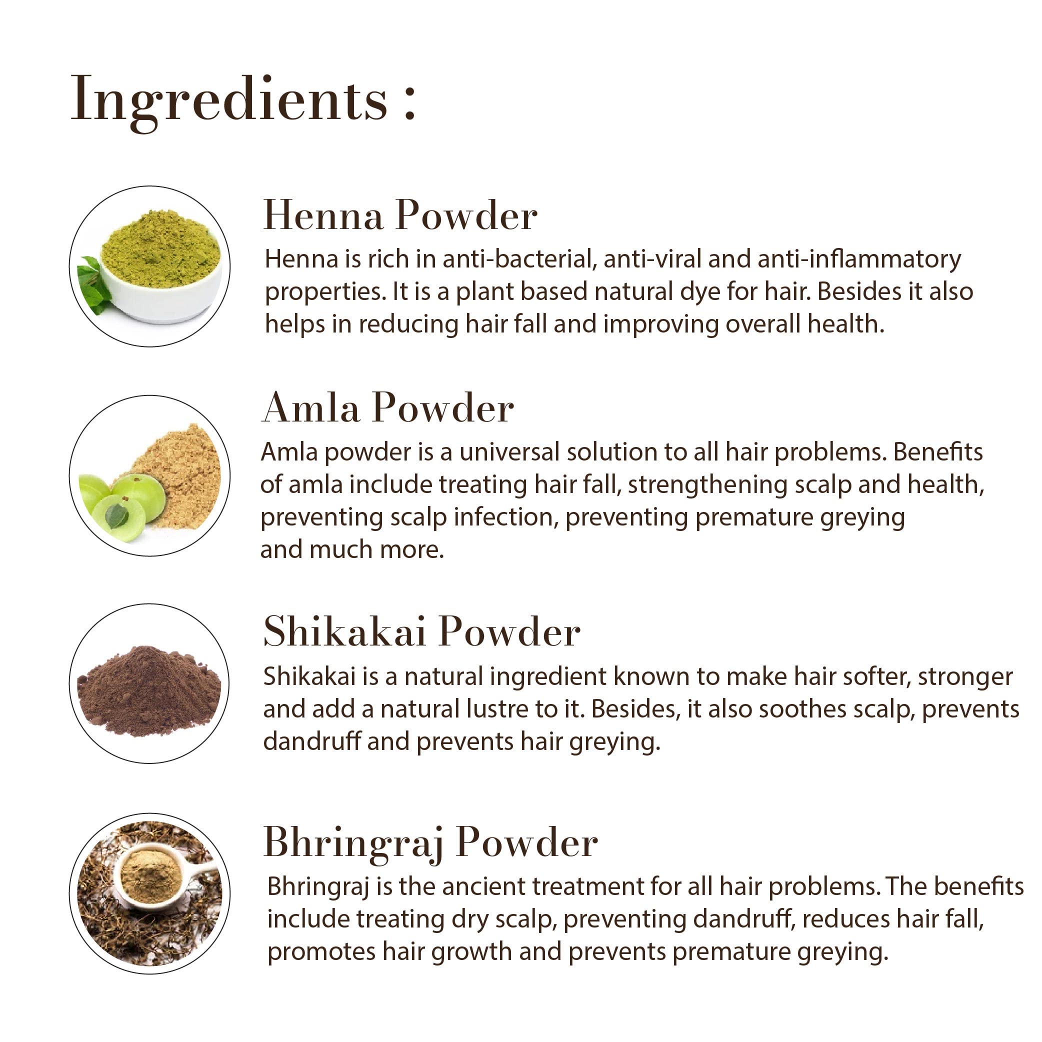 VAGAD'S KHADI HERBAL GRAMODAYA Pure Natural Brown Henna for Hair with Neem – Long-Lasting Natural Hair Color, 100g (Pack of 2) – Safe & Chemical-Free for Gray Coverage, Hair Conditioning & Ayurvedic Treatment