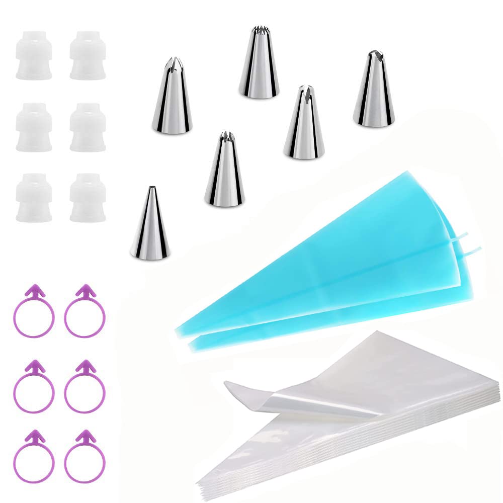 Professional Cake Decorating Kit with Springform Pans, Icing Tips & Rotating Turntable - Complete Baking Supplies Set for Beginners - Perfect for Birthday Cakes, Wedding Desserts & Home Baking