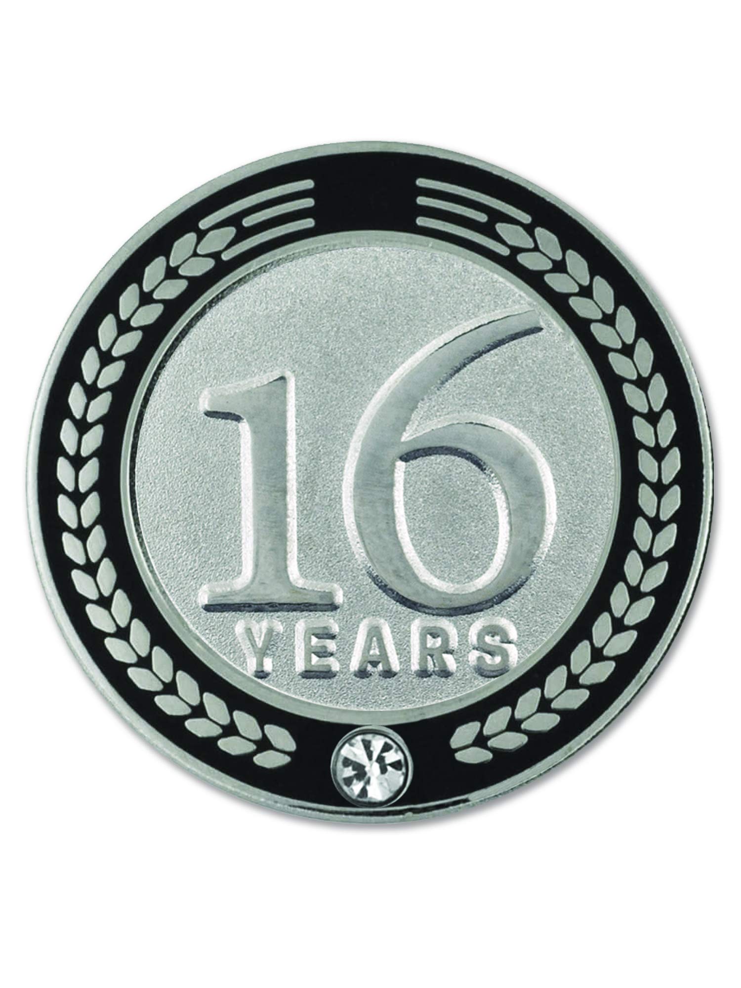 PinMart Years of Service Award Employee Recognition Gift Lapel Pin - White | Perfect for Corporate Anniversaries, Work Milestones & Retirement Celebrations
